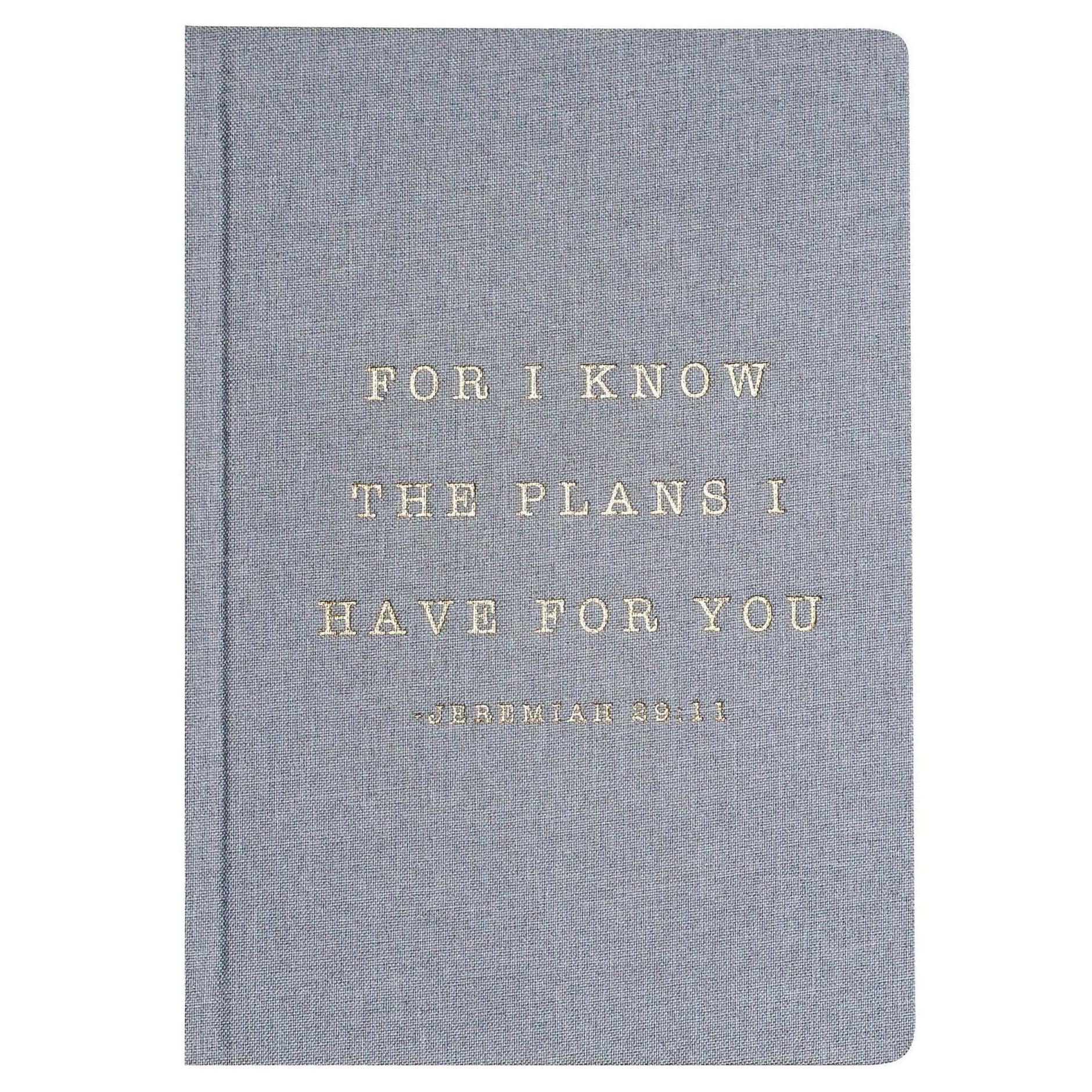For I Know The Plans I Have For You Fabric Journal - SwagglyLife Home & Fashion